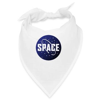 Space Weltraum Sterne Stars Milchstraße - Bandana - Weiß - Vorne