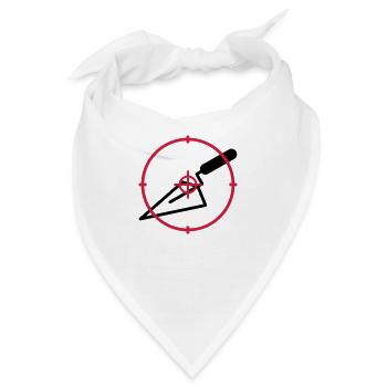 Fliesenleger / Bau / Fliesen / Maurer - Bandana - Weiß - Vorne
