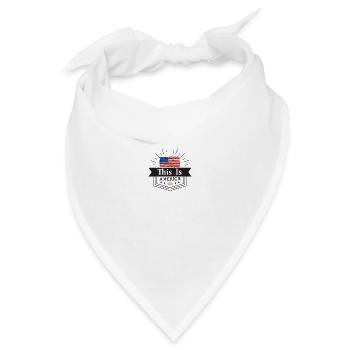 USA,Amerika, - Bandana - Weiß - Vorne