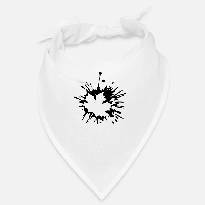 blobs drops color splash maple leaf autumn wi Bandana