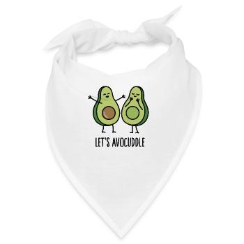 Let's avocuddle - Bandana - Weiß - Vorne