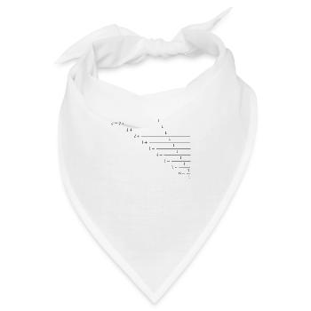 Euler Kettenbruch - Bandana - Weiß - Vorne