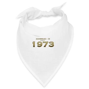 März 1973 zusammengebaut - Bandana - Weiß - Vorne