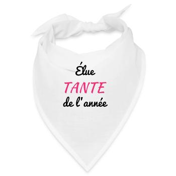 Onkel / Tante / Vetter / Cousin / Kusine - Bandana - Weiß - Vorne