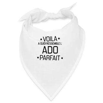 Teenager / Jugendliche / Jugendlicher / Kind - Bandana - Weiß - Vorne
