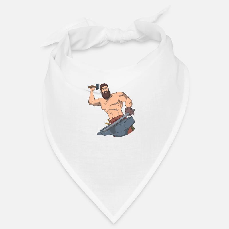 Blacksmith anvil hammer sword Bandana