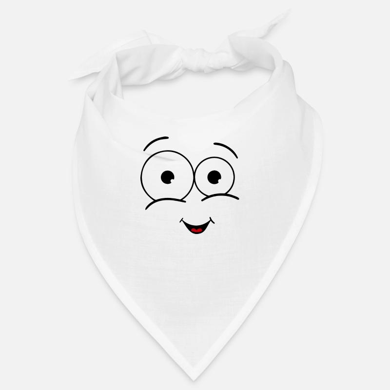 visage heureux avec la bouche Bandana