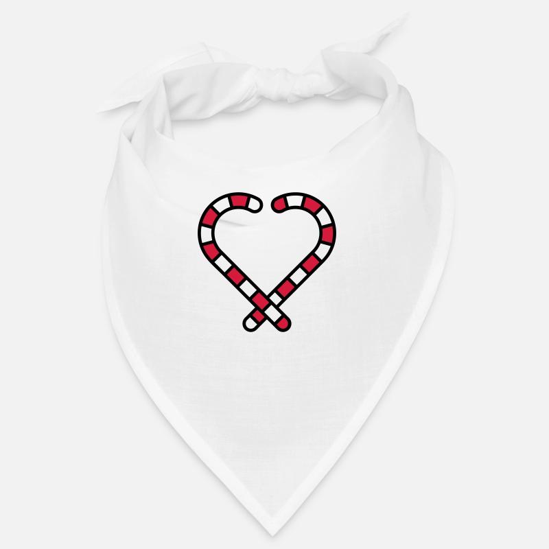 Candy Cane Heart Bandana