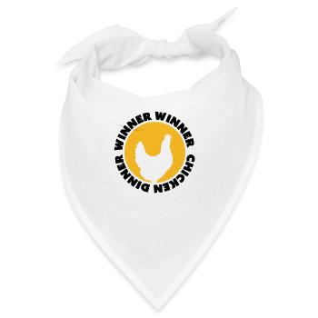 Winner Winner Chicken Dinner - Bandana - Weiß - Vorne