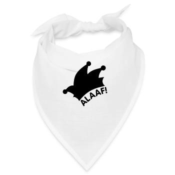 Alaaf / Fasching / Narrenkappe - Bandana - Weiß - Vorne