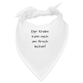 Kampf gegen Krebs - Bandana - Weiß - Vorne