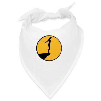 Von Klippe springen - Bandana - Weiß - Vorne