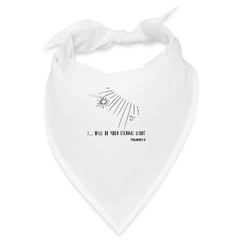 Bibelvers - Christlich - Bandana - Weiß - Vorne