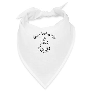 Lewer dua üs Slav, Anker Glaube Liebe Hoffnung s - Bandana - Weiß - Vorne