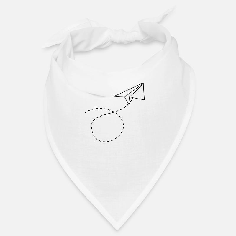 dashed line paper airplane folded toy airplane fly Bandana