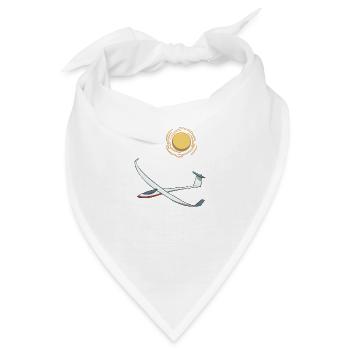 Segelflieger Segelflug in der Sonne - Bandana - Weiß - Vorne