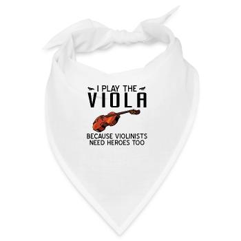 Bratsche - Bandana - Weiß - Vorne