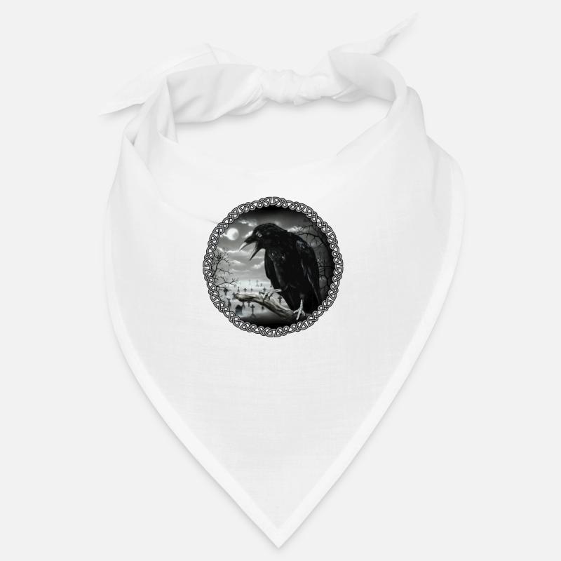 corbeau - Bandana - blanc