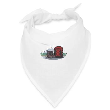 Wanderschuhe und Rucksack Bergwandern - Bandana - Weiß - Vorne