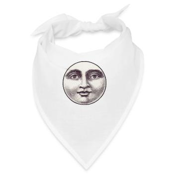 Mondgesicht aus dem Kurzfilm "Die Reise zum Mond" - Bandana - Weiß - Vorne