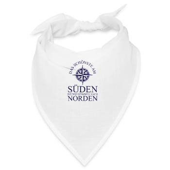 Das schönste am Süden ist der Heimweg nach Norden - Bandana - Weiß - Vorne