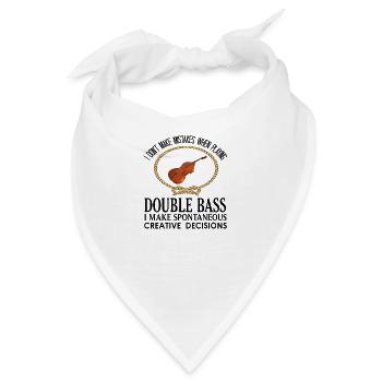 Kontrabass - Bandana - Weiß - Vorne