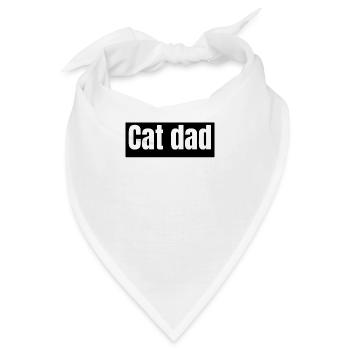 cats - cat dad - Bandana - Weiß - Vorne