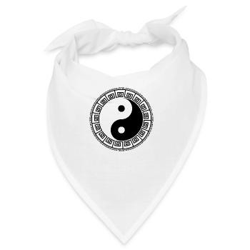 Yin Yang. - Bandana - Weiß - Vorne