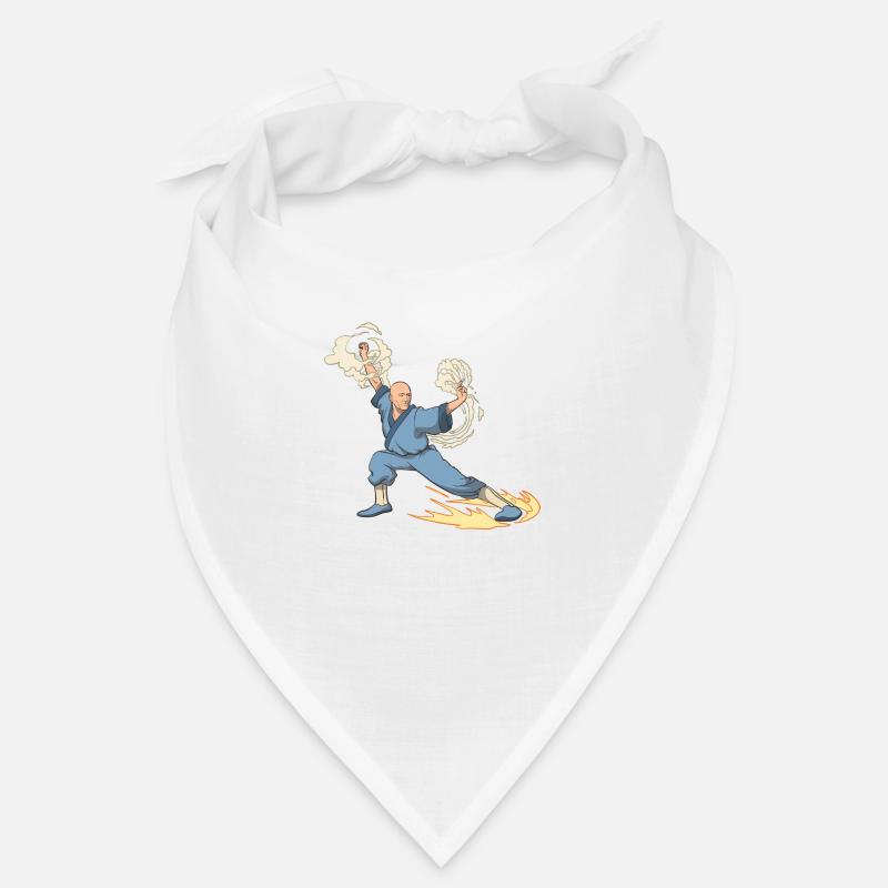 Fantasy Mönch Kämpfer Kick Tritt Bandana