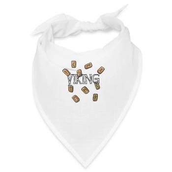 Viking - Wikinger Runen - Bandana - Weiß - Vorne