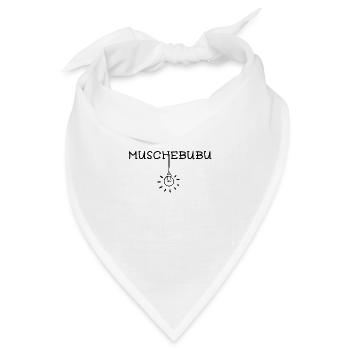 Muschebubu Sächsisch Sächsischer Dialekt - Bandana - Weiß - Vorne
