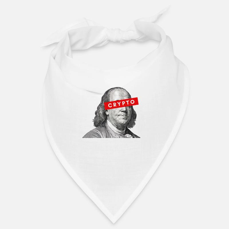 Krypto Benjamin Franklin Kryptowährung Blockchain Bandana