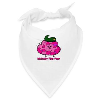 Militär rosa Kot - Bandana - Weiß - Vorne