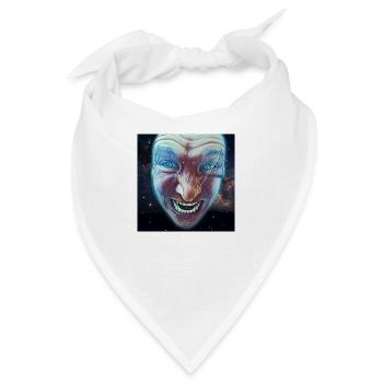 Böser Zauberer - Bandana - Weiß - Vorne