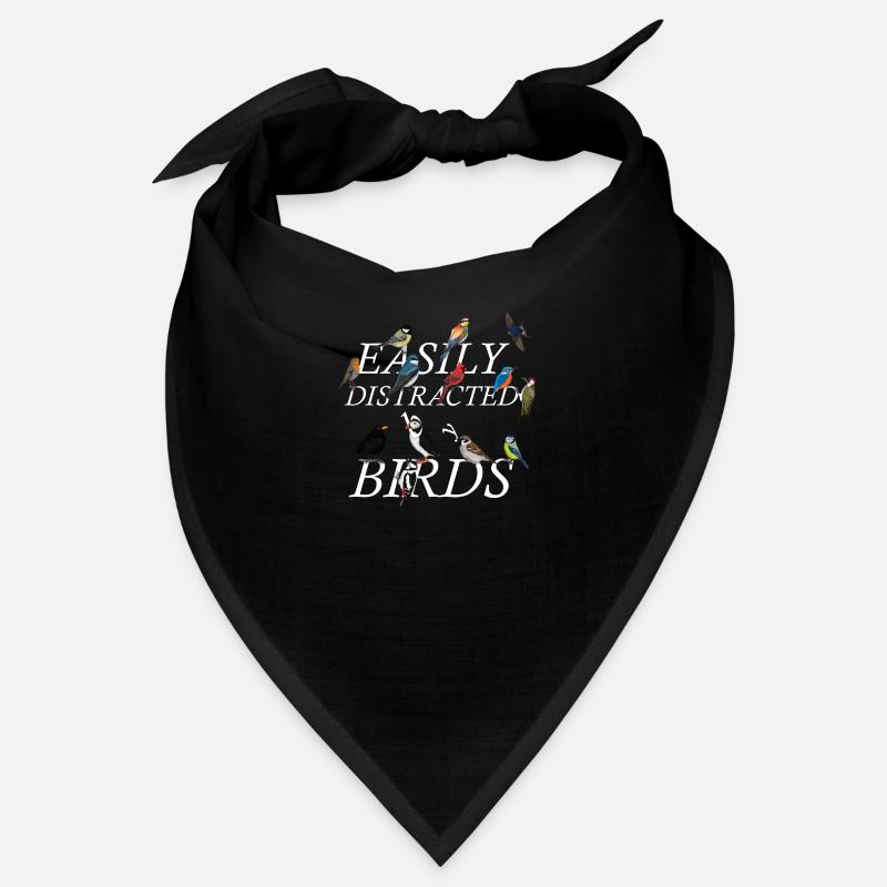 Easily Distracted By Birds Bird Design Bandana