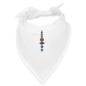 Planeten - Bandana - Weiß - Vorne