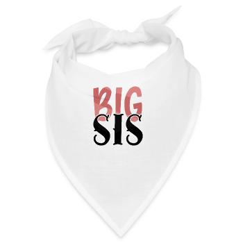 Big sis- große Schwester - Bandana - Weiß - Vorne