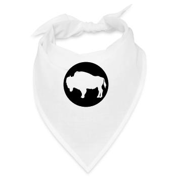 Bison - Bandana - Weiß - Vorne