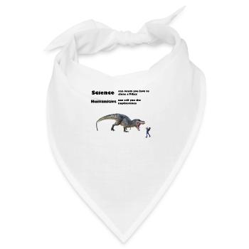 T-Rex – Science and Humanities - Bandana - Weiß - Vorne