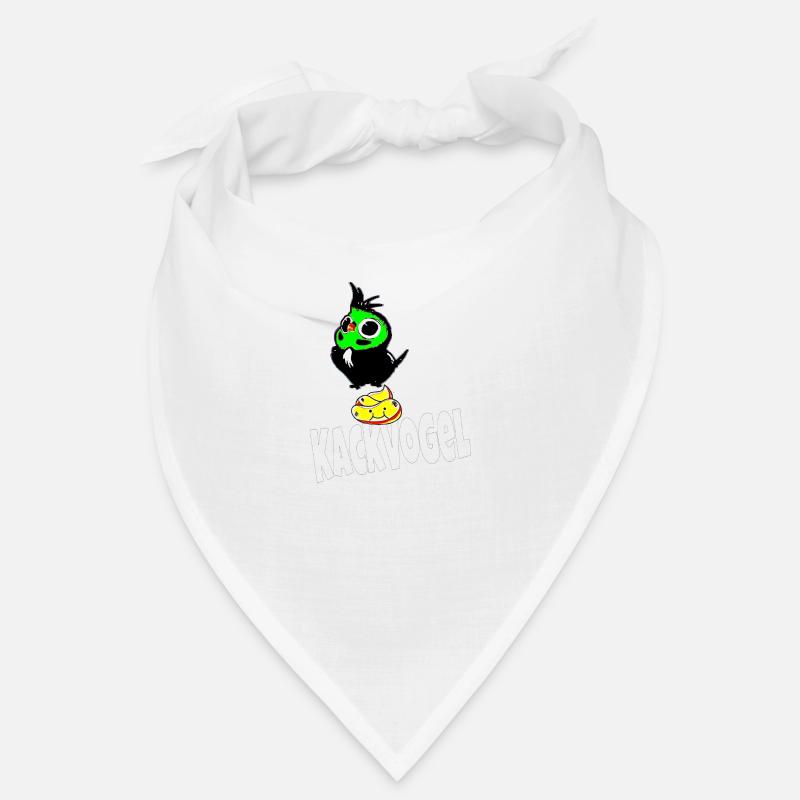 Kackvogel - Bandana - Weiß