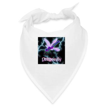 Trippy Dragonfly - Travis Scott Style - Bandana - Weiß - Vorne