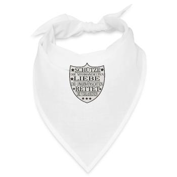 Katze Hund Tierheim Tierschutz - Bandana - Weiß - Vorne