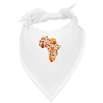 Afrika - Bandana - Weiß - Vorne