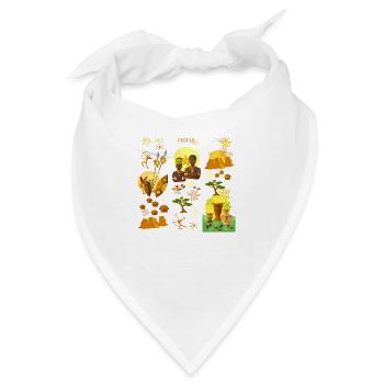 Afrika - Bandana - Weiß - Vorne