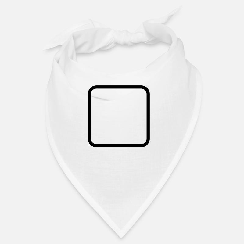 Square with round corners Template for editing Bandana