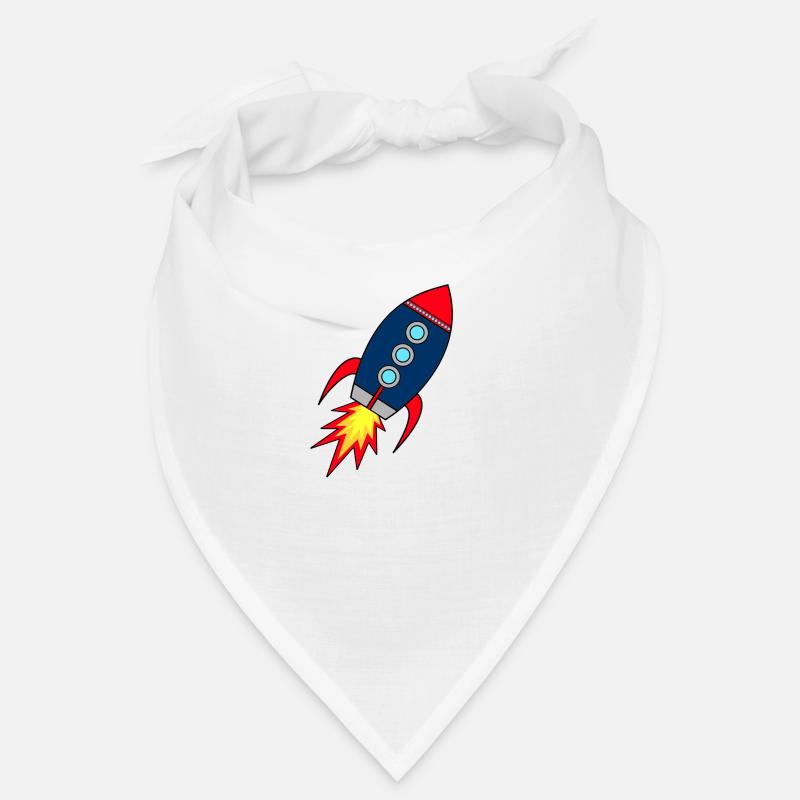Rocket * Rakete startet - Bandana - Weiß