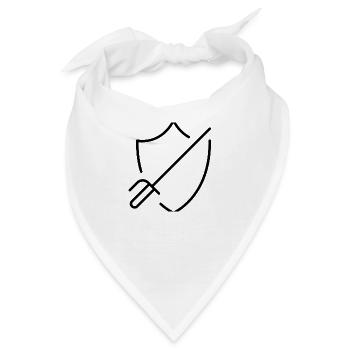 Schild - Bandana - Weiß - Vorne