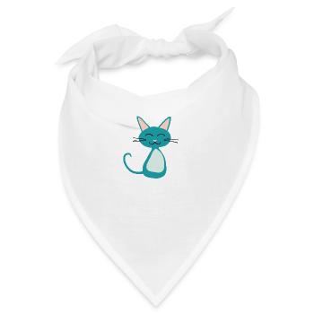 Kätzchen - Bandana - Weiß - Vorne