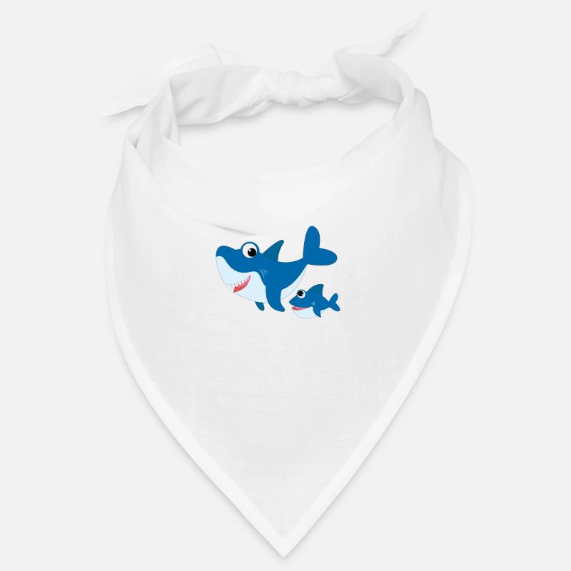 Requin bleu requin bleu bébé requin doux mignon Bandana