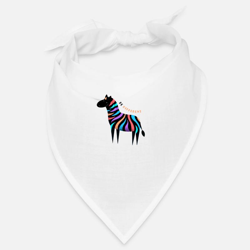 Be different! Sweet smiling colorful zebra Bandana